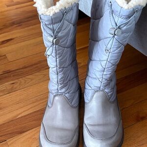 UGG Women's Silver Quilted Winter Boots